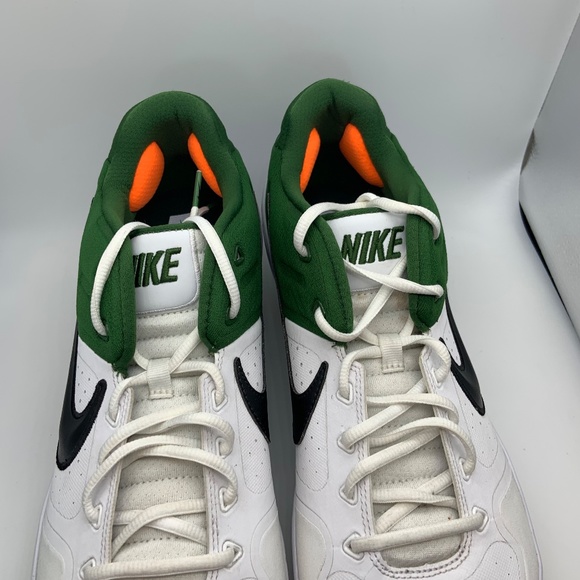 Nike Air Zoom Dragon Low Men\'s Metal Baseball Cleats White/Green Size 15 main image 11